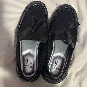 Mix No. 6 Glossy Black Men's Slip-Ons